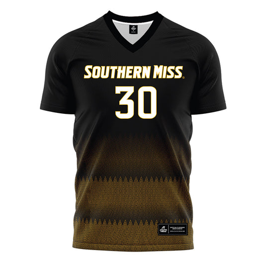 Southern Miss - NCAA Women's Soccer : Avery Aldrette - Black Soccer Jersey-0