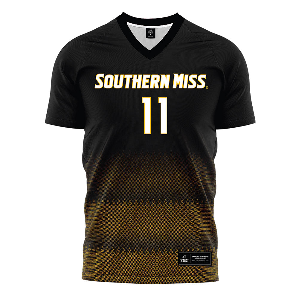 Southern Miss - NCAA Women's Soccer : Adaira Nakano - Black Soccer Jersey-0