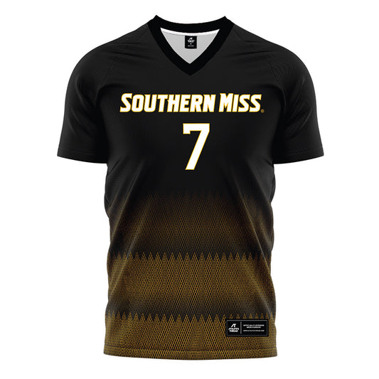 Southern Miss - NCAA Women's Soccer : Fatim Bangus - Black Soccer Jersey-0