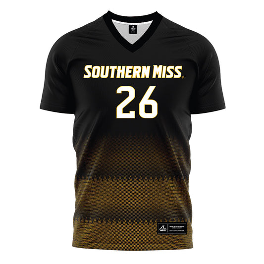 Southern Miss - NCAA Women's Soccer : Rhiley Potteiger - Black Soccer Jersey-0