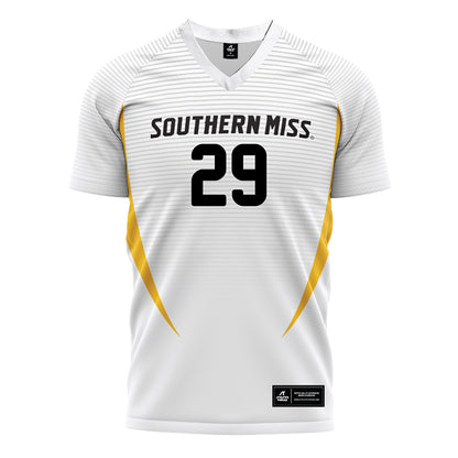 Southern Miss - NCAA Women's Soccer : Ava Bynes - White Soccer Jersey-0