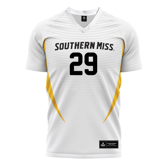 Southern Miss - NCAA Women's Soccer : Ava Bynes - White Soccer Jersey-0