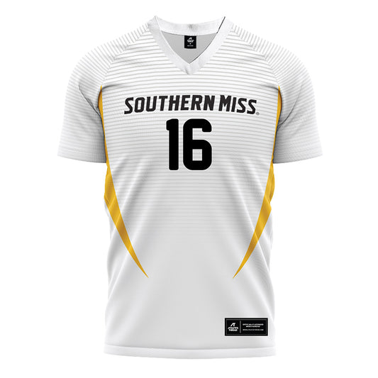 Southern Miss - NCAA Women's Soccer : Shaelynn Quick - White Soccer Jersey-0