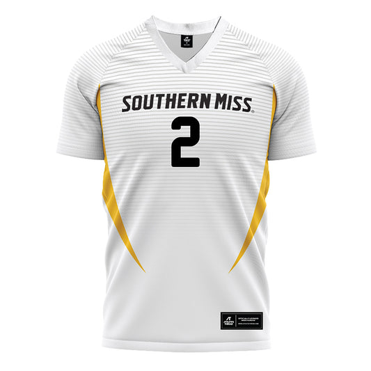 Southern Miss - NCAA Women's Soccer : Ameera Edwards - White Soccer Jersey-0