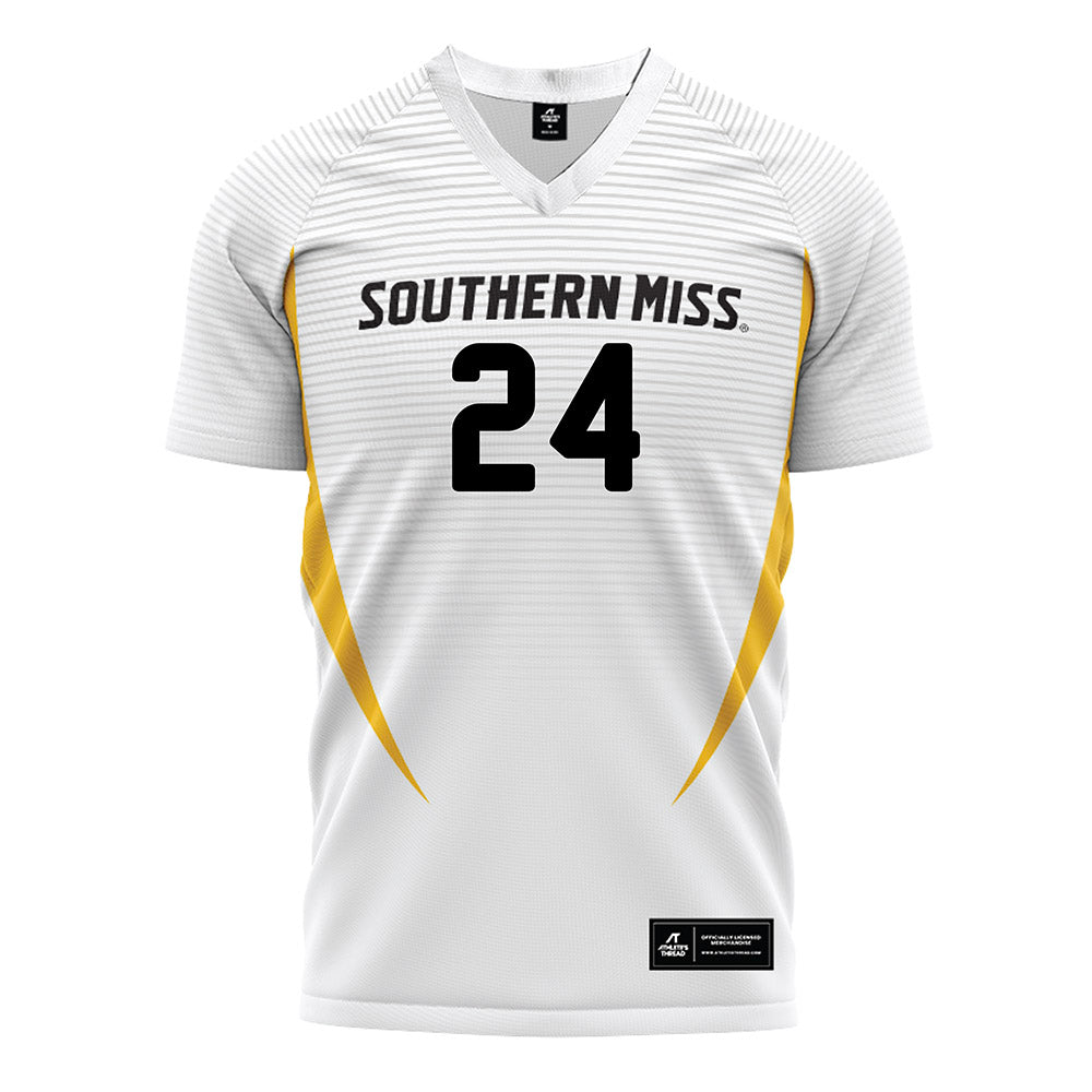 Southern Miss - NCAA Women's Soccer : Chloe Taylor - White Soccer Jersey-0