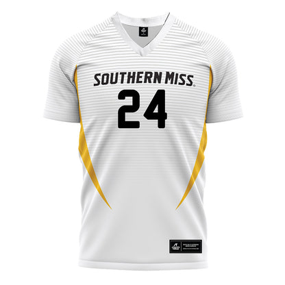 Southern Miss - NCAA Women's Soccer : Chloe Taylor - White Soccer Jersey-0