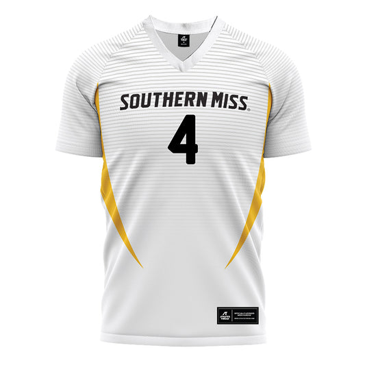 Southern Miss - NCAA Women's Soccer : Eduarda Flores - White Soccer Jersey-0