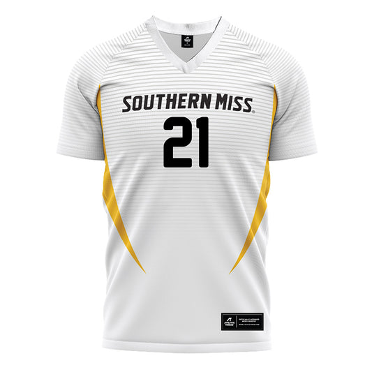 Southern Miss - NCAA Women's Soccer : Elizabeth Corrigan - White Soccer Jersey-0