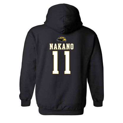 Southern Miss - NCAA Women's Soccer : Adaira Nakano - Replica Shersey Hooded Sweatshirt-1
