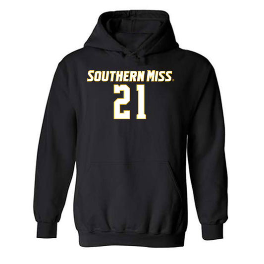 Southern Miss - NCAA Women's Soccer : Elizabeth Corrigan - Replica Shersey Hooded Sweatshirt-0