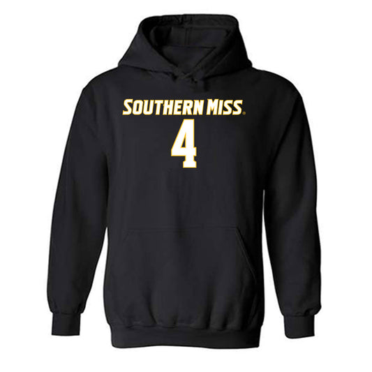 Southern Miss - NCAA Women's Soccer : Eduarda Flores - Replica Shersey Hooded Sweatshirt-0