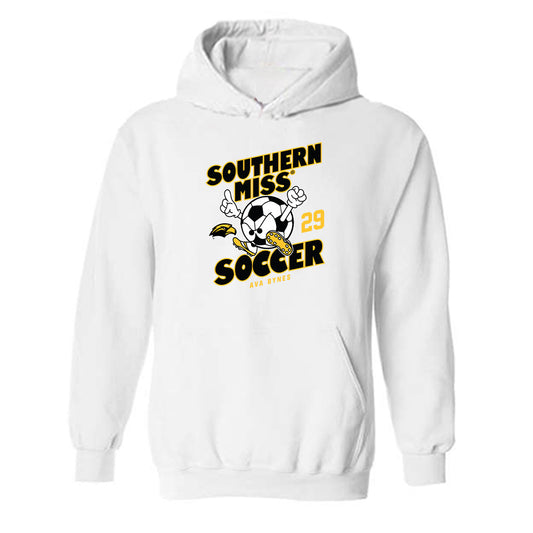 Southern Miss - NCAA Women's Soccer : Ava Bynes - Fashion Shersey Hooded Sweatshirt-0