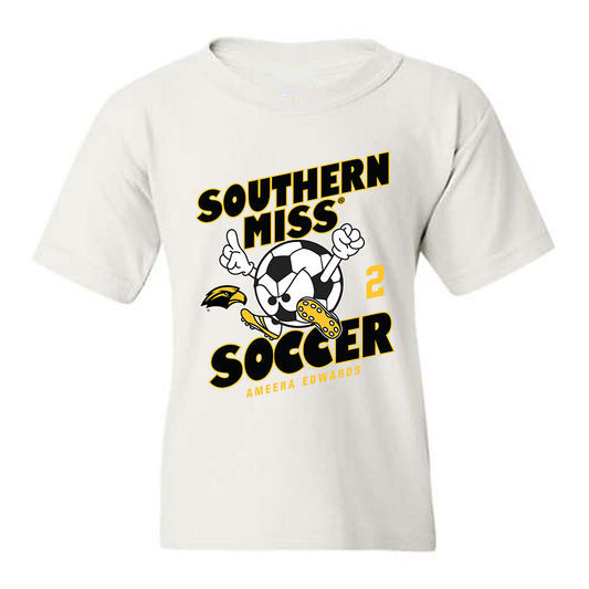 Southern Miss - NCAA Women's Soccer : Ameera Edwards - Fashion Shersey Youth T-Shirt-0