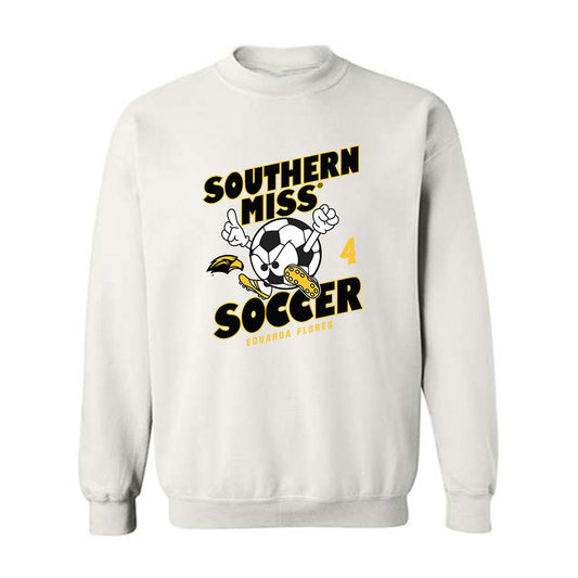 Southern Miss - NCAA Women's Soccer : Eduarda Flores - Fashion Shersey Crewneck Sweatshirt-0