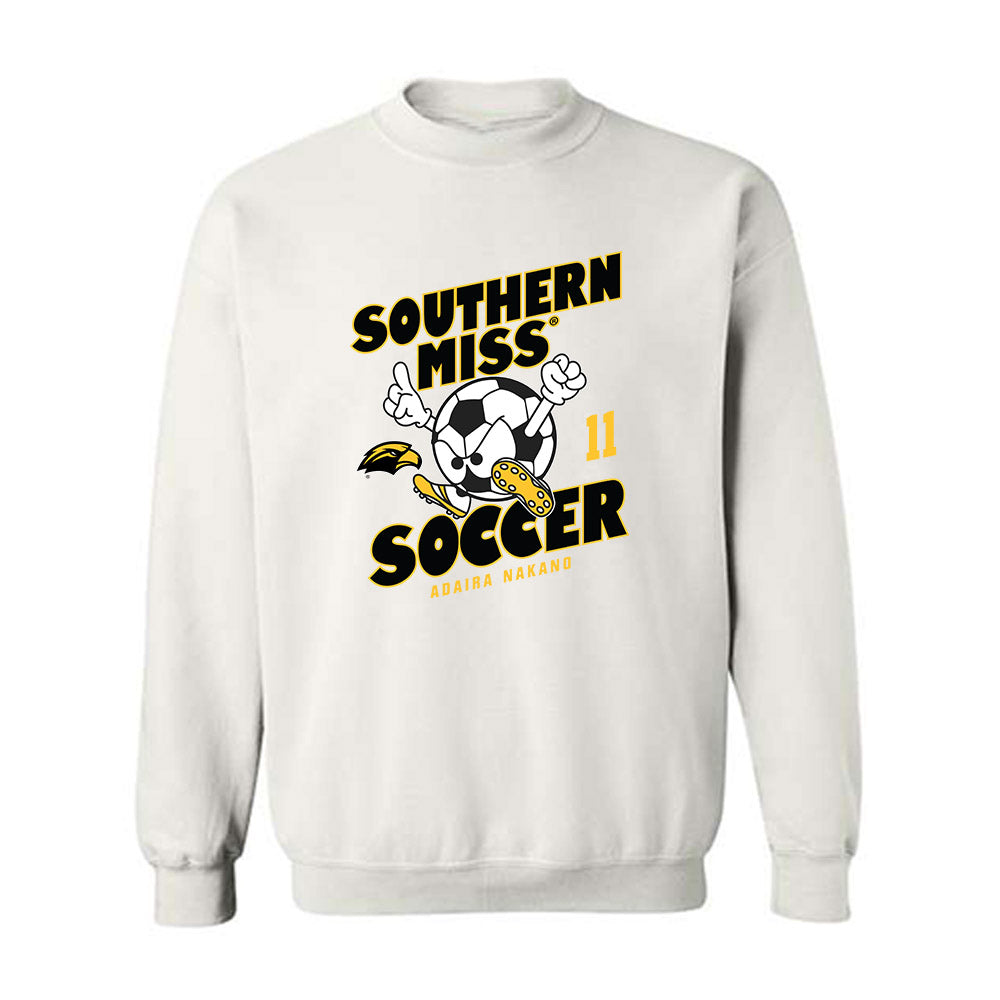 Southern Miss - NCAA Women's Soccer : Adaira Nakano - Fashion Shersey Crewneck Sweatshirt-0