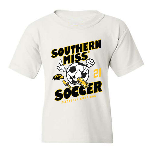 Southern Miss - NCAA Women's Soccer : Elizabeth Corrigan - Fashion Shersey Youth T-Shirt-0