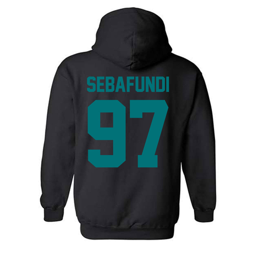 Coastal Carolina - NCAA Football : Emile Sebafundi - Classic Shersey Hooded Sweatshirt-1