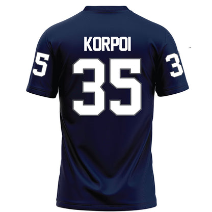 Monmouth - NCAA Football : Sam Korpoi - Blue Football Jersey-1