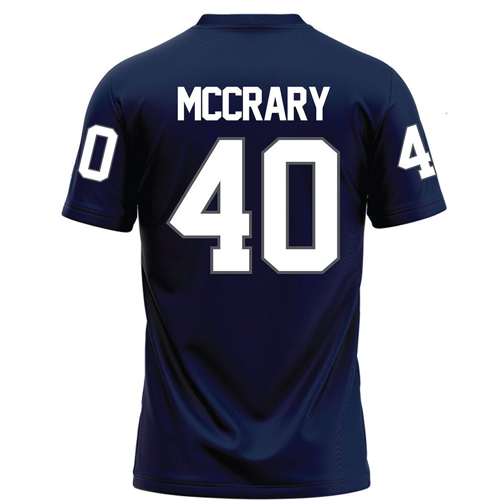 Monmouth - NCAA Football : Damir McCrary - Blue Football Jersey-1