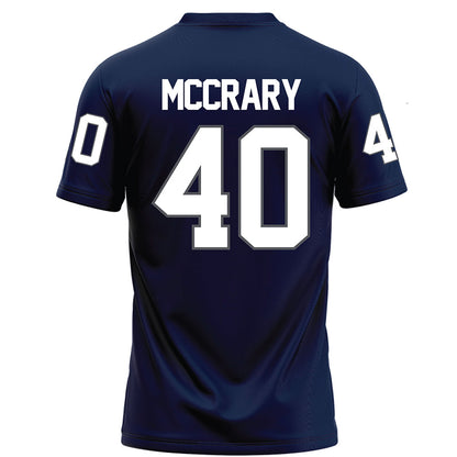Monmouth - NCAA Football : Damir McCrary - Blue Football Jersey-1