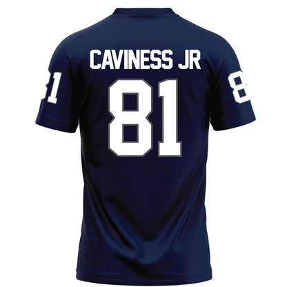Monmouth - NCAA Football : Ashanti Caviness Jr - Blue Football Jersey-1