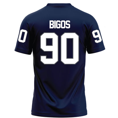 Monmouth - NCAA Football : Brendan Bigos - Blue Football Jersey-1