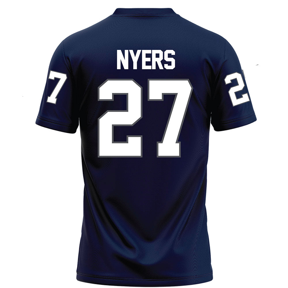 Monmouth - NCAA Football : Justin Nyers - Blue Football Jersey-1