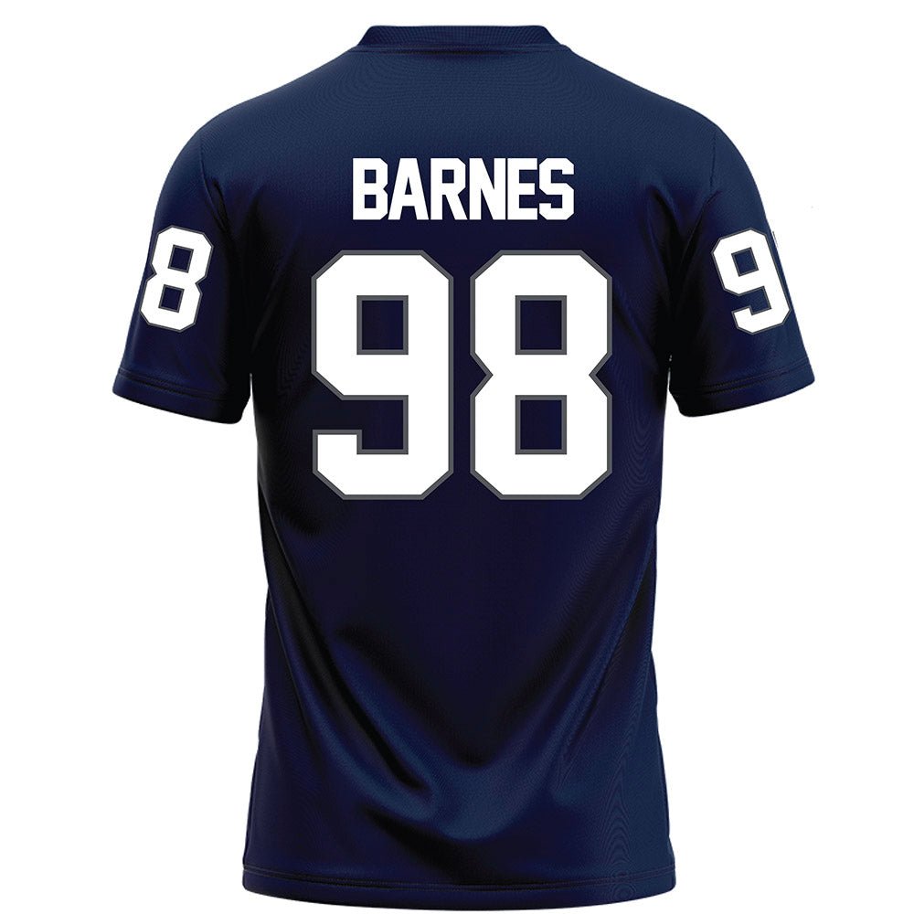 Monmouth - NCAA Football : Logan Barnes - Blue Football Jersey-1