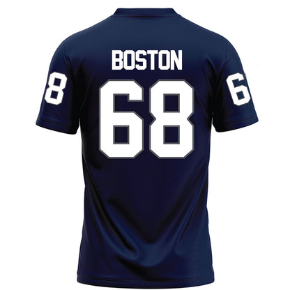 Monmouth - NCAA Football : Logan Boston - Blue Football Jersey-1