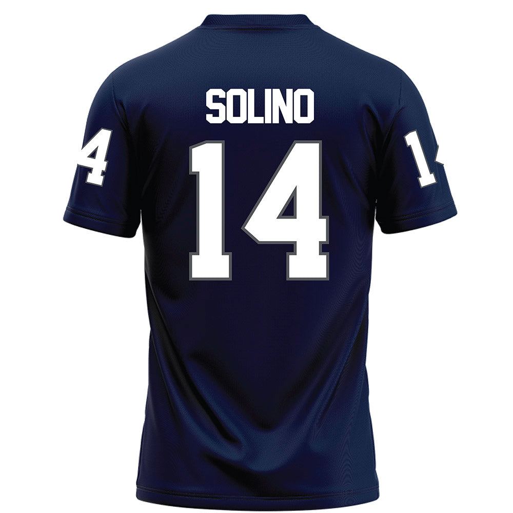 Monmouth - NCAA Football : Christian Solino Solino - Blue Football Jersey-1