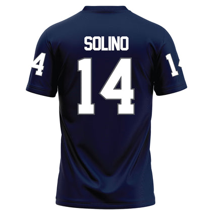 Monmouth - NCAA Football : Christian Solino Solino - Blue Football Jersey-1