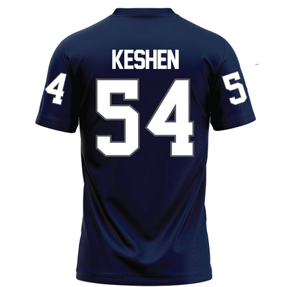 Monmouth - NCAA Football : Mounir Keshen - Blue Football Jersey-1