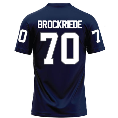 Monmouth - NCAA Football : Greyson Brockriede - Blue Football Jersey-1