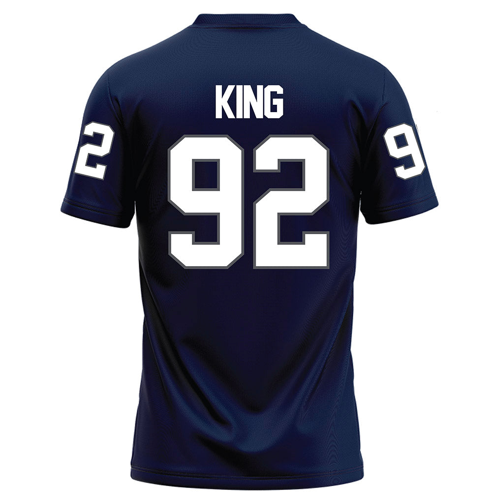 Monmouth - NCAA Football : Chris King - Blue Football Jersey-1