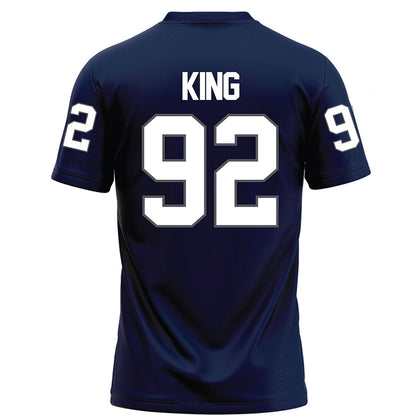 Monmouth - NCAA Football : Chris King - Blue Football Jersey-1