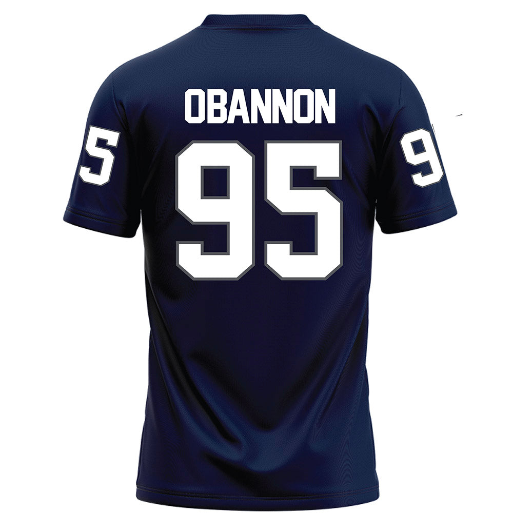Monmouth - NCAA Football : Justin O'Bannon - Blue Football Jersey-1