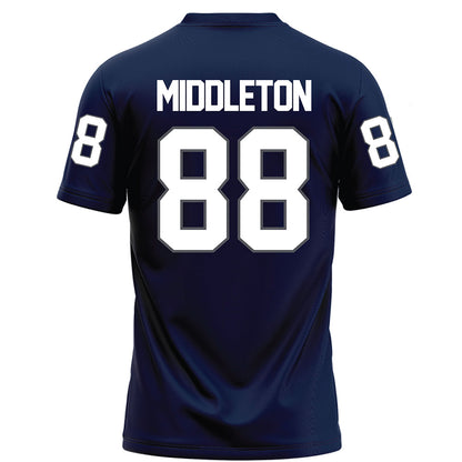 Monmouth - NCAA Football : Marcus Middleton - Blue Football Jersey-1