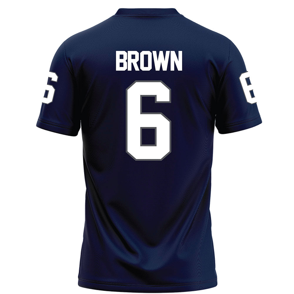 Monmouth - NCAA Football : Jacob Brown - Blue Football Jersey-1