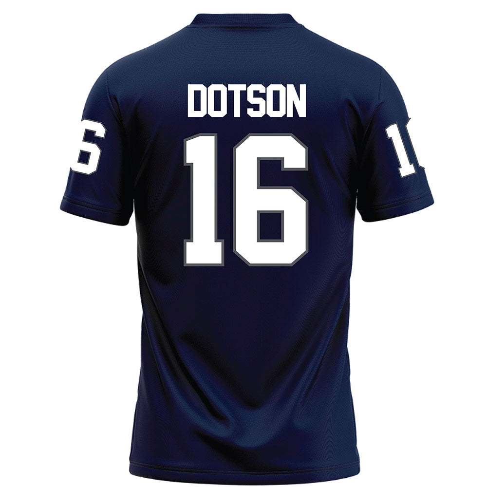 Monmouth - NCAA Football : Jaylen Dotson - Blue Football Jersey-1