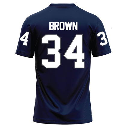 Monmouth - NCAA Football : Anthony brown - Blue Football Jersey-1