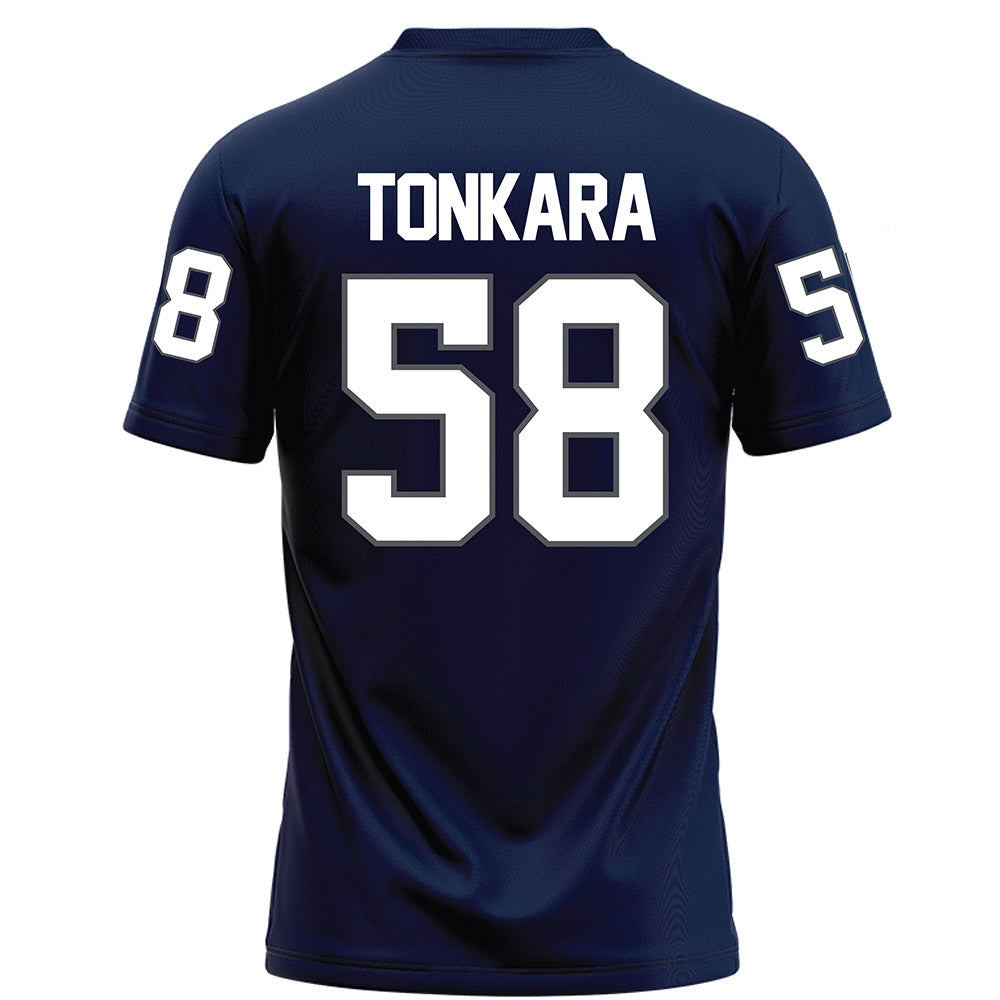 Monmouth - NCAA Football : Sheku Tonkara - Blue Football Jersey-1