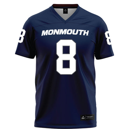 Monmouth - NCAA Football : Marquez McCray - Blue Football Jersey-0