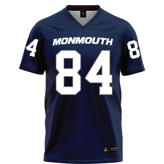 Monmouth - NCAA Football : Shane Garrett - Blue Football Jersey-0