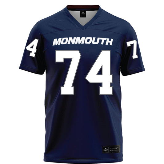 Monmouth - NCAA Football : Michael Petito - Blue Football Jersey-0
