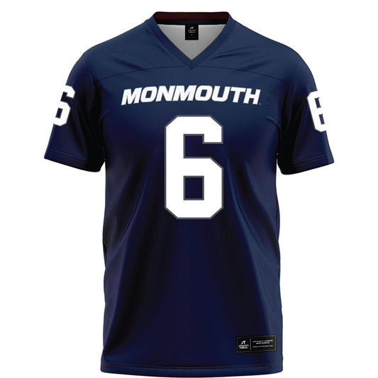 Monmouth - NCAA Football : Jacob Brown - Blue Football Jersey-0