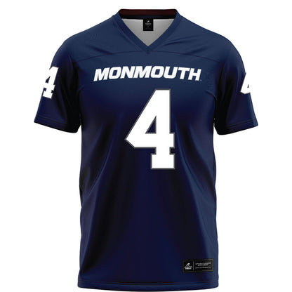 Monmouth - NCAA Football : Remi Johnson - Blue Football Jersey-0