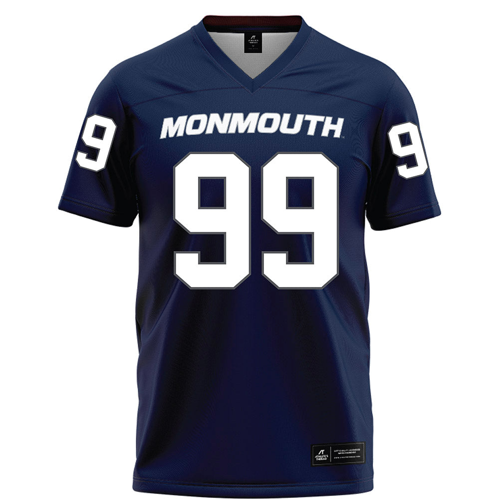Monmouth - NCAA Football : Patrick Hayden - Blue Football Jersey-0