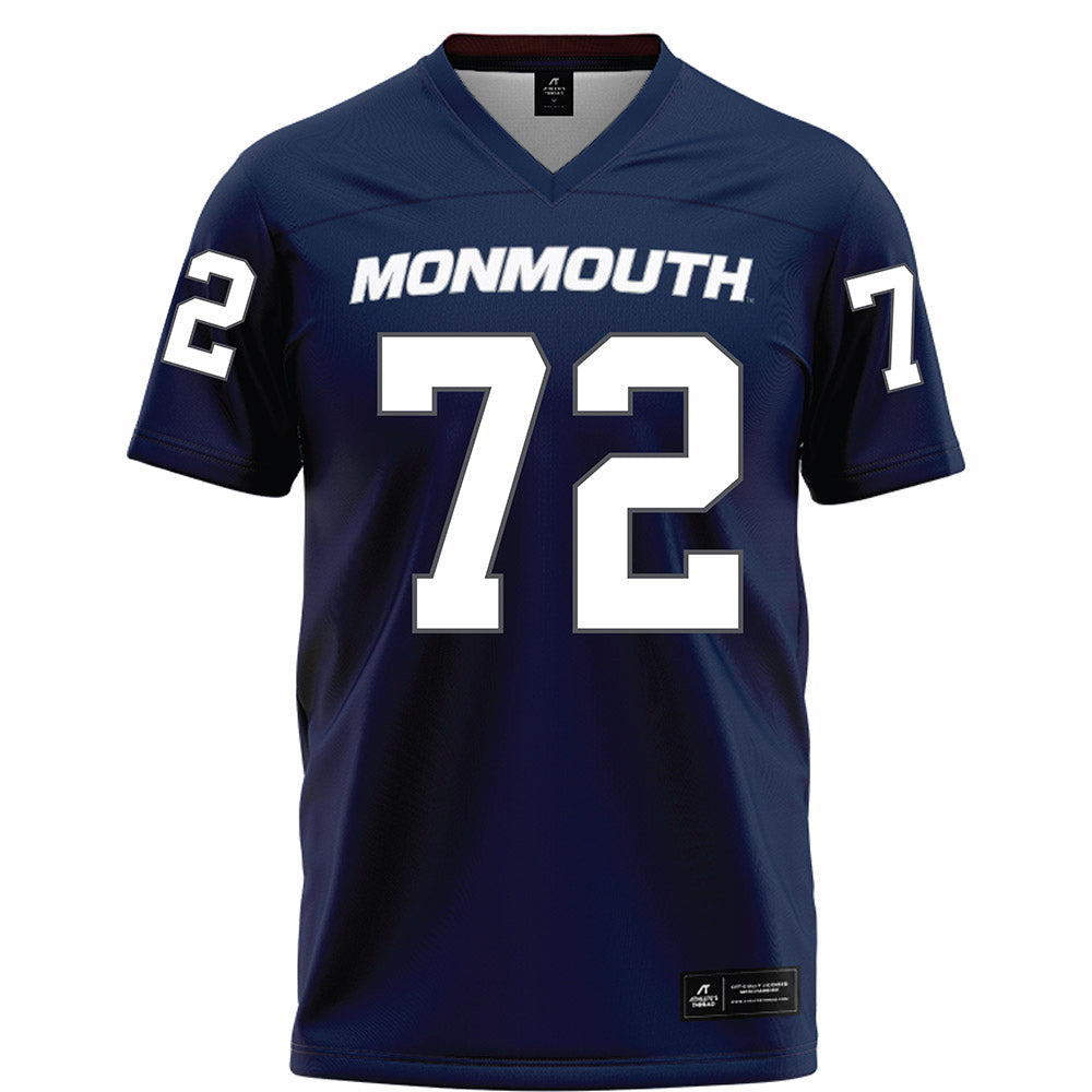 Monmouth - NCAA Football : Shalik Hubbard - Blue Football Jersey-0