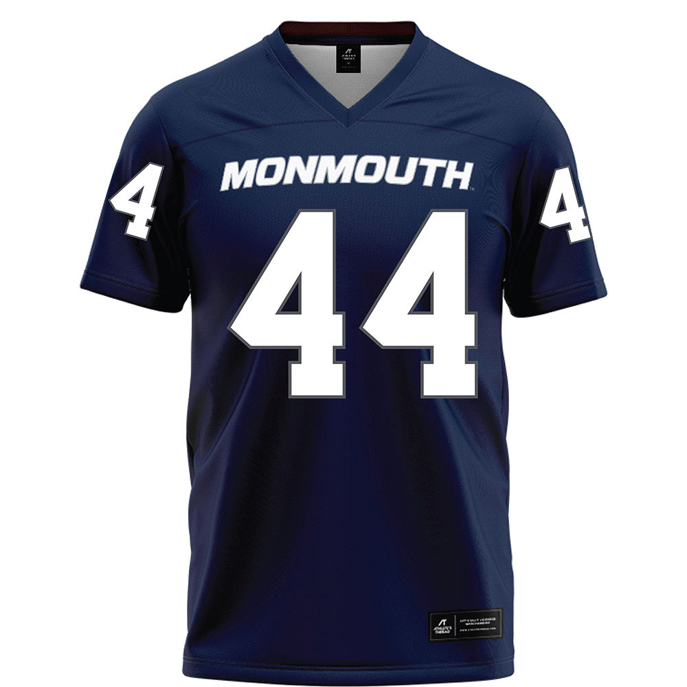 Monmouth - NCAA Football : Connor Farrell - Blue Football Jersey-0