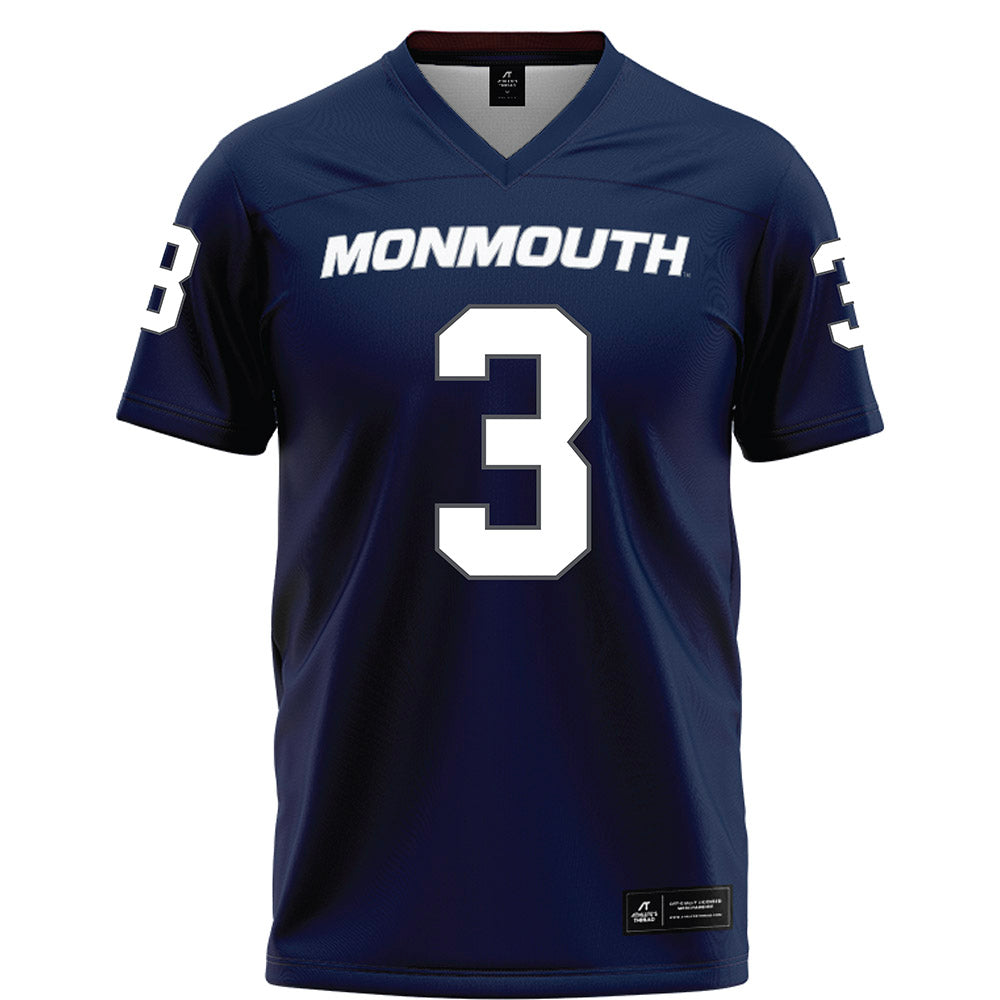 Monmouth - NCAA Football : Assanti Kearney - Blue Football Jersey-0